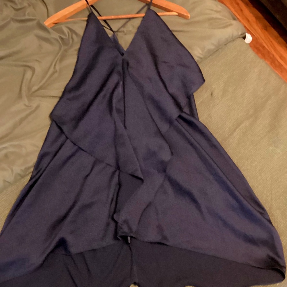AKIRA Chicago Black Label Dark Navy Slip Dress Size (M)